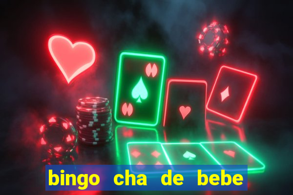 bingo cha de bebe cartelas para imprimir